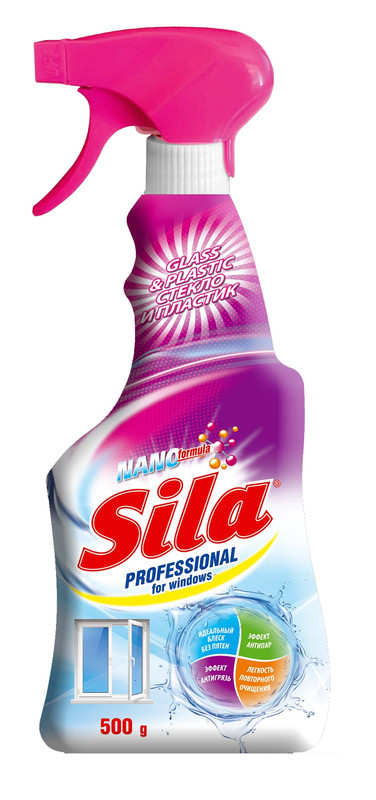 Засіб для миття скла SILA, 500мл